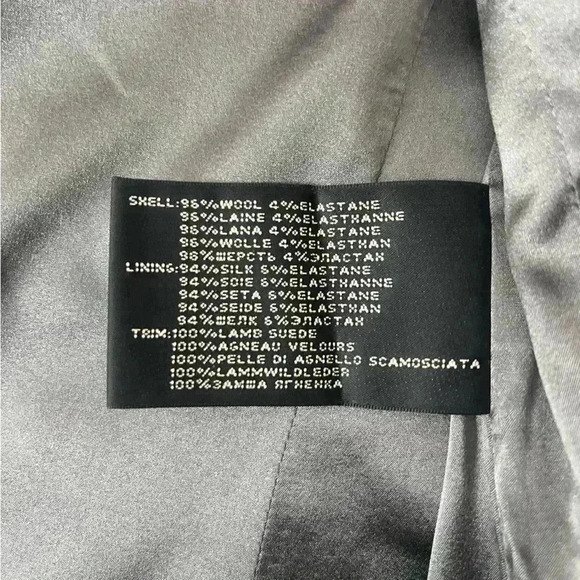 Ralph Lauren Black Label Womens Blazer Jacket Size 2 Wool Silk Preppy Equestrian - Picture 7 of 16